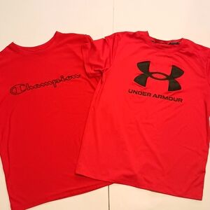 WORN 1X BOYS DRI FIT SHIRTS SZ M/10-12